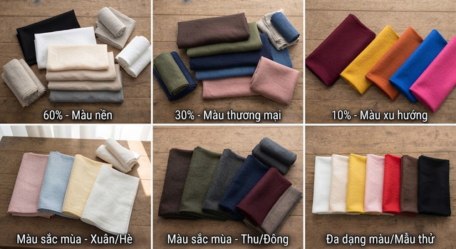 Vải Màu Gì Dễ Bán? Cách Chọn Bảng Màu Cho Shop Thời Trang