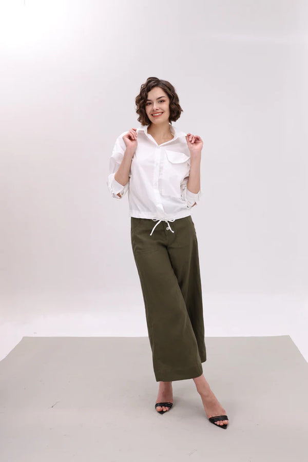 Quần Linen Tưng Premium - Dài Nút Đóng