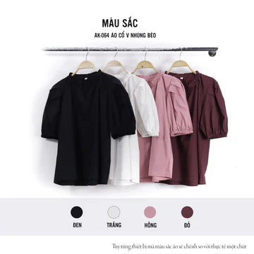 Áo Linen Tưng Premium - Cổ V Nhúng Bèo