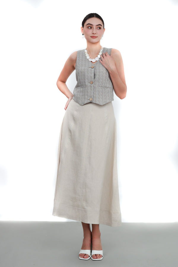 Chân Váy Linen Tưng Premium - Quốc Dân 8 Mảnh