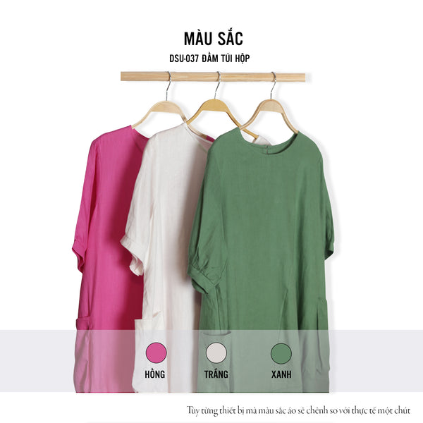 Đầm Linen Tưng Premium - Đầm Túi Hộp