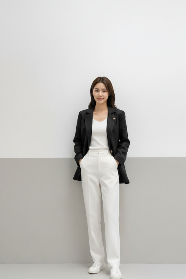 Áo Linen Tưng Premium - Blazer Tay Dài Có Lót