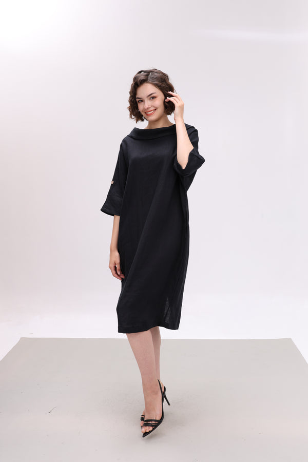Đầm linen tưng premium - Đầm mặc 2 kiểu