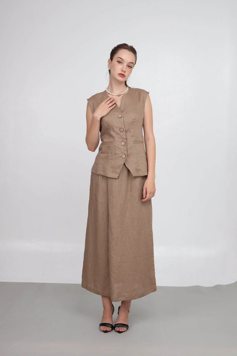 Áo Gile Linen