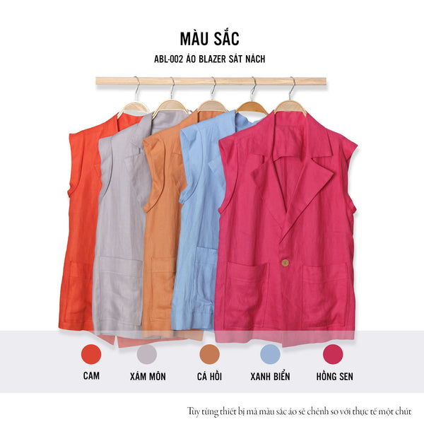 Áo Linen Tưng Premium - Blazer Sát Nách