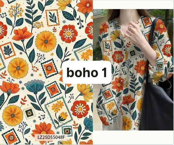 Vải Linen Tơ Bông - BoHo 1