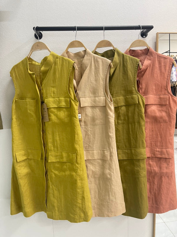 Đầm Linen Tưng Premium - 4 Túi