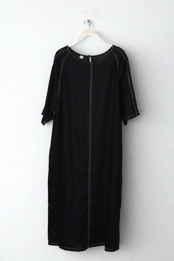 Đầm Linen Tưng Premium – Đầm Suông Chỉ Nổi