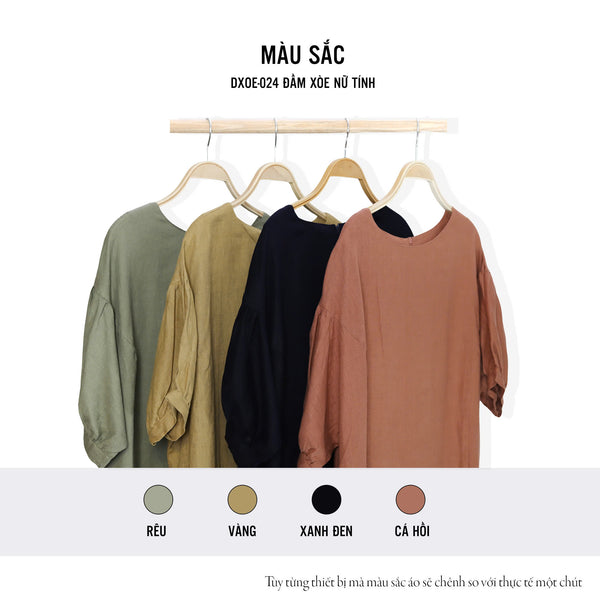 Đầm Linen Tưng Premium - Xòe Nữ Tính