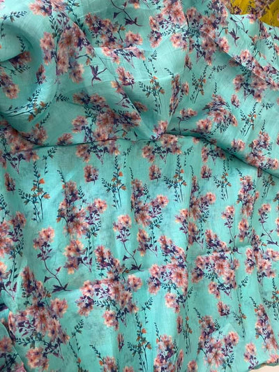 Vải Linen tơ hoạ tiết S [NEW]