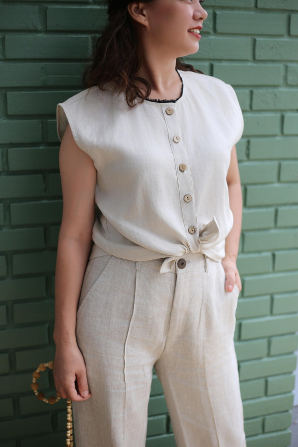 Quần Linen Tưng Premium - Dài Ống Suông