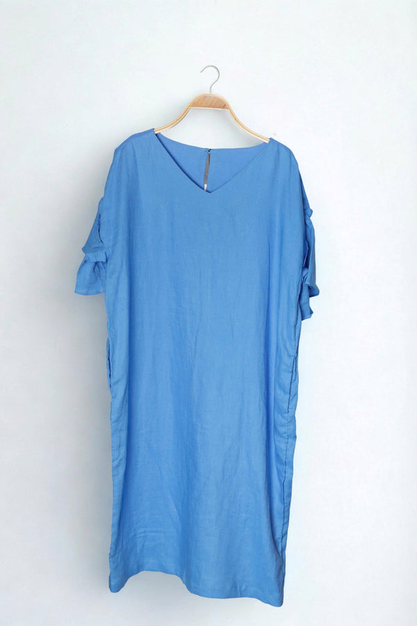 Đầm Linen Tưng Premium - Suông Tay Bèo