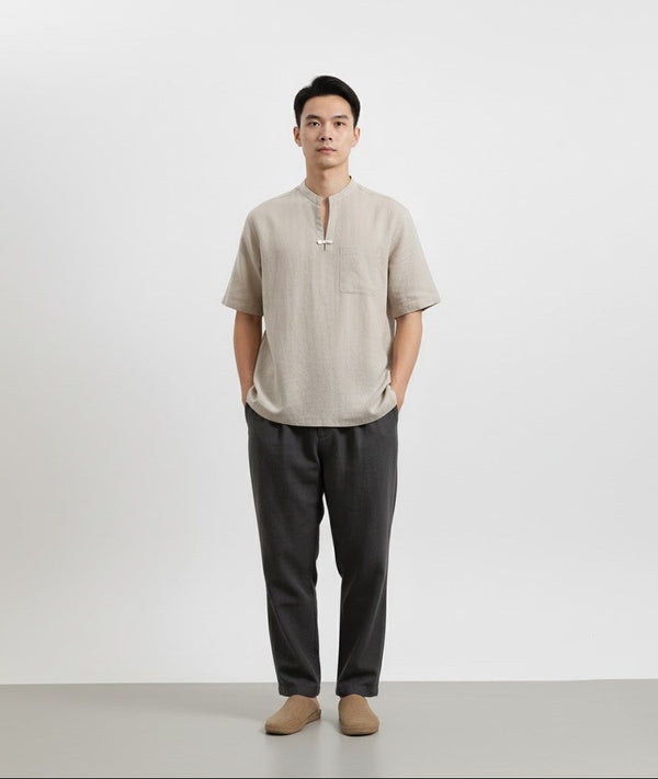 Áo Linen Tưng Premium - Áo Chạm - Nam