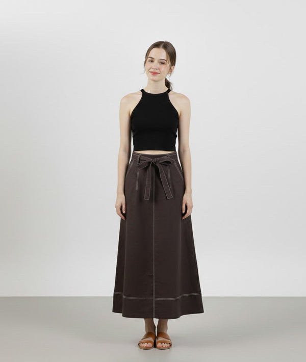 Chân Váy Linen Tưng Premium - 8 Mảnh Lưng V