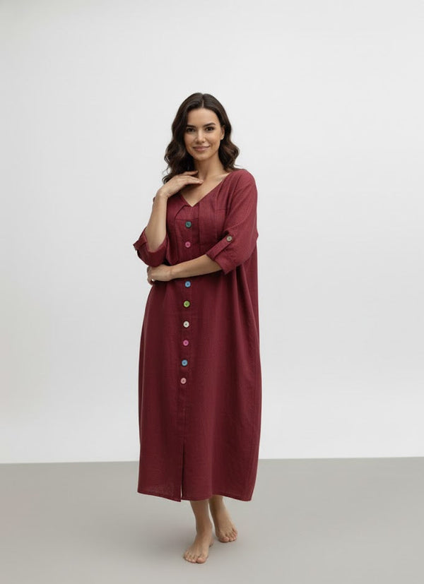 Đầm Linen Tưng Premium - Đầm Ngũ Sắc