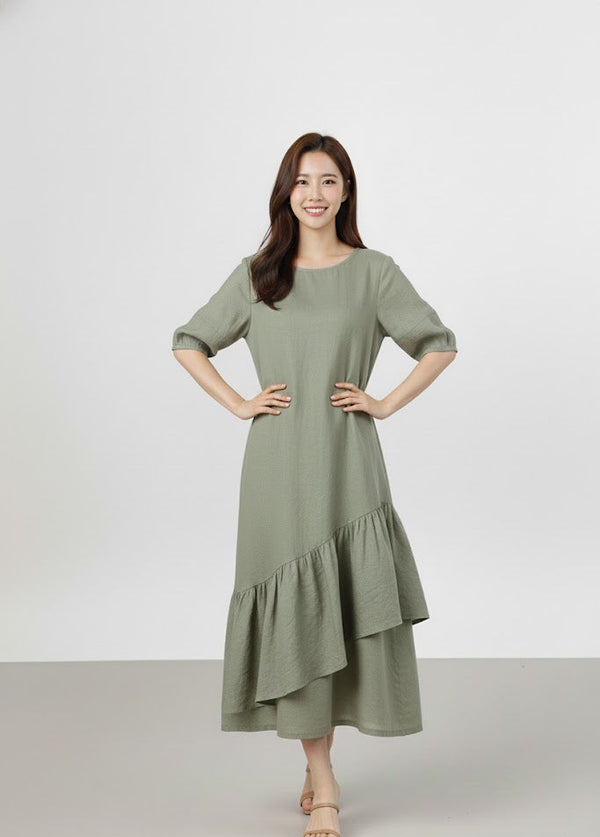 Đầm Linen Tưng Premium - Xòe Nữ Tính