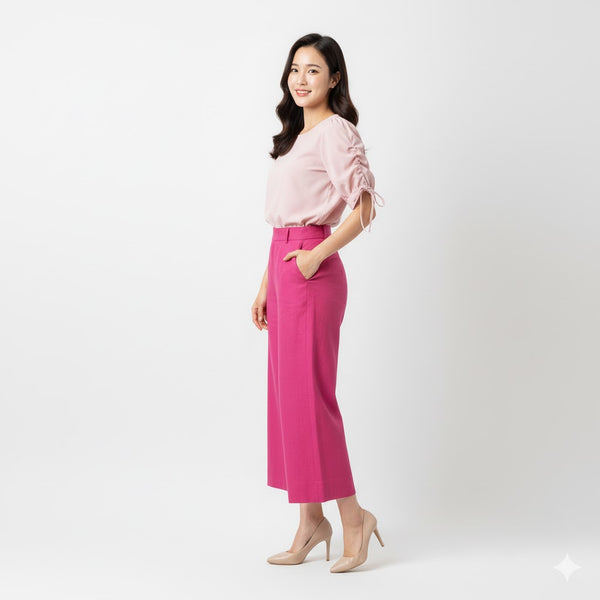 Áo Linen Tưng Premium - Cổ V Nhúng Bèo