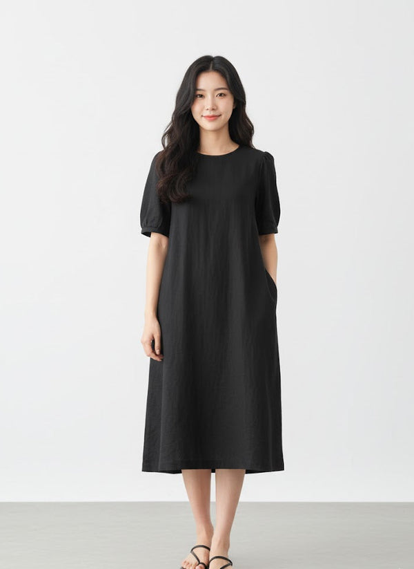 Đầm Linen Tưng Premium - Suông Xuống Phố