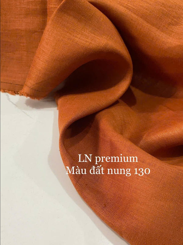 Vải Linen Tưng Vừa – Cam C | Mềm Mát, Tự Nhiên, Chuẩn Gu Hè 2025